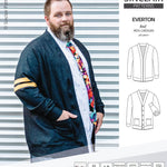 Pdf Sewing pattern S9006 Everton knit cardigan for men