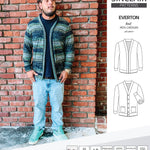 Pdf Sewing pattern S9006 Everton knit cardigan for men