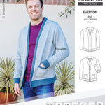 Pdf Sewing pattern S9006 Everton knit cardigan for men