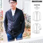 Pdf Sewing pattern S9006 Everton knit cardigan for men