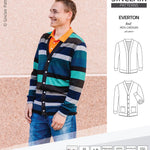 Pdf Sewing pattern S9006 Everton knit cardigan for men