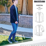 Pdf Sewing pattern S9006 Everton knit cardigan for men