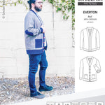 Pdf Sewing pattern S9006 Everton knit cardigan for men