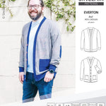 Pdf Sewing pattern S9006 Everton knit cardigan for men