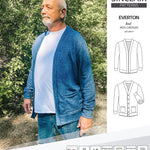 Pdf Sewing pattern S9006 Everton knit cardigan for men