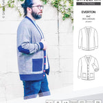 Pdf Sewing pattern S9006 Everton knit cardigan for men