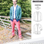 Pdf Sewing pattern S9006 Everton knit cardigan for men