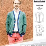 Pdf Sewing pattern S9006 Everton knit cardigan for men