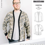 Pdf Sewing pattern S9006 Everton knit cardigan for men