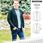 Pdf Sewing pattern S9006 Everton knit cardigan for men