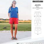 Pdf sewing pattern S1075 Jakarta woven shorts with pockets and yoga waistband by Sinclair Patterns