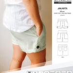 Pdf sewing pattern S1075 Jakarta woven shorts with pockets and yoga waistband by Sinclair Patterns