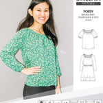 Sinclair Patterns S1085 Poesy peasant style blouse tunic and dress for woven and knit fabrics