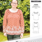 Sinclair Patterns S1085 Poesy peasant style blouse tunic and dress for woven and knit fabrics