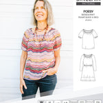 Sinclair Patterns S1085 Poesy peasant style blouse tunic and dress for woven and knit fabrics