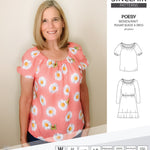 Sinclair Patterns S1085 Poesy peasant style blouse tunic and dress for woven and knit fabrics