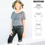 Sinclair Patterns S1085 Poesy peasant style blouse tunic and dress for woven and knit fabrics