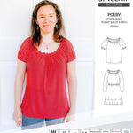 Sinclair Patterns S1085 Poesy peasant style blouse tunic and dress for woven and knit fabrics