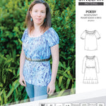 Sinclair Patterns S1085 Poesy peasant style blouse tunic and dress for woven and knit fabrics
