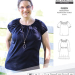 Sinclair Patterns S1085 Poesy peasant style blouse tunic and dress for woven and knit fabrics