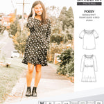 Sinclair Patterns S1085 Poesy peasant style blouse tunic and dress for woven and knit fabrics