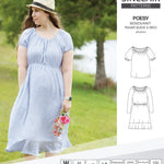 Sinclair Patterns S1085 Poesy peasant style blouse tunic and dress for woven and knit fabrics