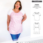 Sinclair Patterns S1085 Poesy peasant style blouse tunic and dress for woven and knit fabrics