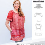 Sinclair Patterns S1085 Poesy peasant style blouse tunic and dress for woven and knit fabrics