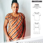 Sinclair Patterns S1085 Poesy peasant style blouse tunic and dress for woven and knit fabrics