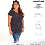 Sinclair Patterns S1085 Poesy peasant style blouse tunic and dress for woven and knit fabrics