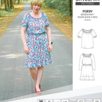 Sinclair Patterns S1085 Poesy peasant style blouse tunic and dress for woven and knit fabrics