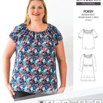Sinclair Patterns S1085 Poesy peasant style blouse tunic and dress for woven and knit fabrics