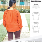 Sinclair Patterns S1085 Poesy peasant style blouse tunic and dress for woven and knit fabrics