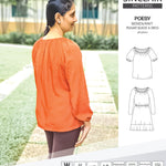 Sinclair Patterns S1085 Poesy peasant style blouse tunic and dress for woven and knit fabrics