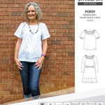 Sinclair Patterns S1085 Poesy peasant style blouse tunic and dress for woven and knit fabrics