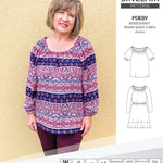 Sinclair Patterns S1085 Poesy peasant style blouse tunic and dress for woven and knit fabrics
