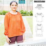 Sinclair Patterns S1085 Poesy peasant style blouse tunic and dress for woven and knit fabrics