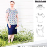Sinclair Patterns S1085 Poesy peasant style blouse tunic and dress for woven and knit fabrics
