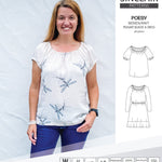 Sinclair Patterns S1085 Poesy peasant style blouse tunic and dress for woven and knit fabrics