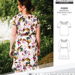Sinclair Patterns S1085 Poesy peasant style blouse tunic and dress for woven and knit fabrics