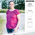 Sinclair Patterns S1085 Poesy peasant style blouse tunic and dress for woven and knit fabrics