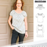 Sinclair Patterns S1085 Poesy peasant style blouse tunic and dress for woven and knit fabrics