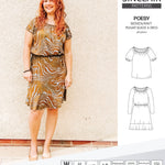 Sinclair Patterns S1085 Poesy peasant style blouse tunic and dress for woven and knit fabrics