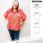 Sinclair Patterns S1085 Poesy peasant style blouse tunic and dress for woven and knit fabrics