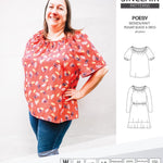 Sinclair Patterns S1085 Poesy peasant style blouse tunic and dress for woven and knit fabrics