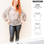 Sinclair Patterns S1085 Poesy peasant style blouse tunic and dress for woven and knit fabrics