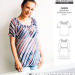 Sinclair Patterns S1085 Poesy peasant style blouse tunic and dress for woven and knit fabrics