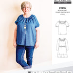 Sinclair Patterns S1085 Poesy peasant style blouse tunic and dress for woven and knit fabrics