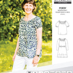 Sinclair Patterns S1085 Poesy peasant style blouse tunic and dress for woven and knit fabrics