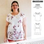 Sinclair Patterns S1085 Poesy peasant style blouse tunic and dress for woven and knit fabrics